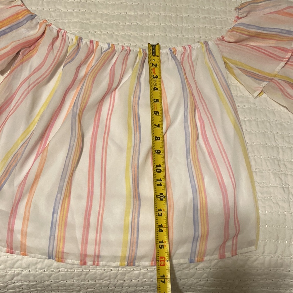 PASTEL RUFFLE TOP - Picture 7 of 8